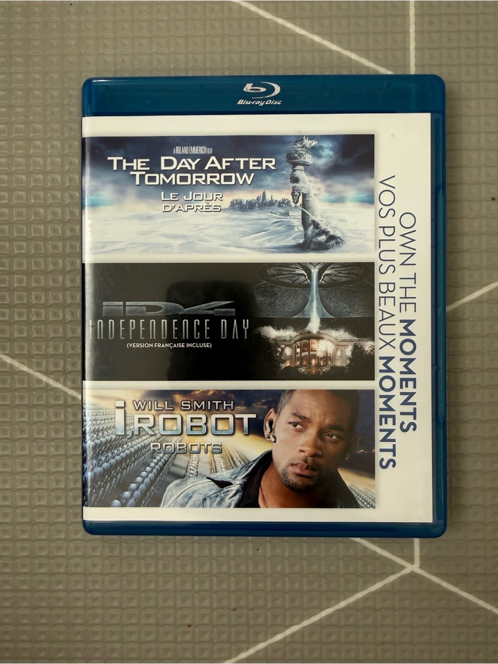 Blu Ray Combo Day after Tomorrow Independence Day I Robot